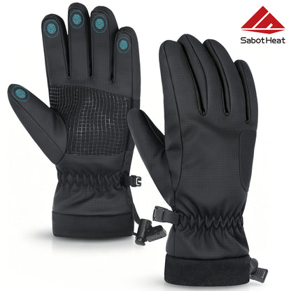 Sabotheat Winter Ski Gloves for Women Men, Windproof Thermal Warm Gloves with Touchscreen