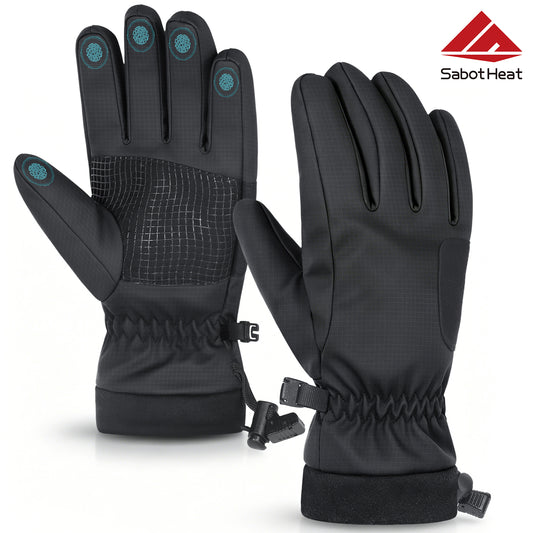 Sabotheat Winter Ski Gloves for Women Men, Windproof Thermal Warm Gloves with Touchscreen