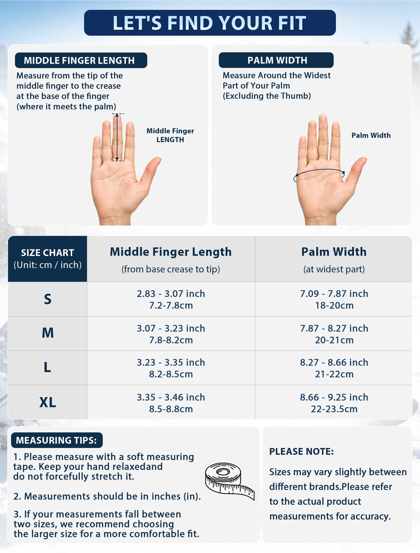 Sabotheat Winter Ski Gloves for Women Men, Windproof Thermal Warm Gloves with Touchscreen